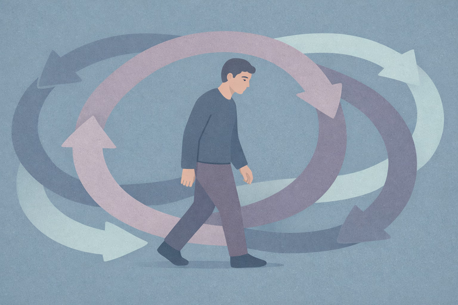 Social media scrolling loop