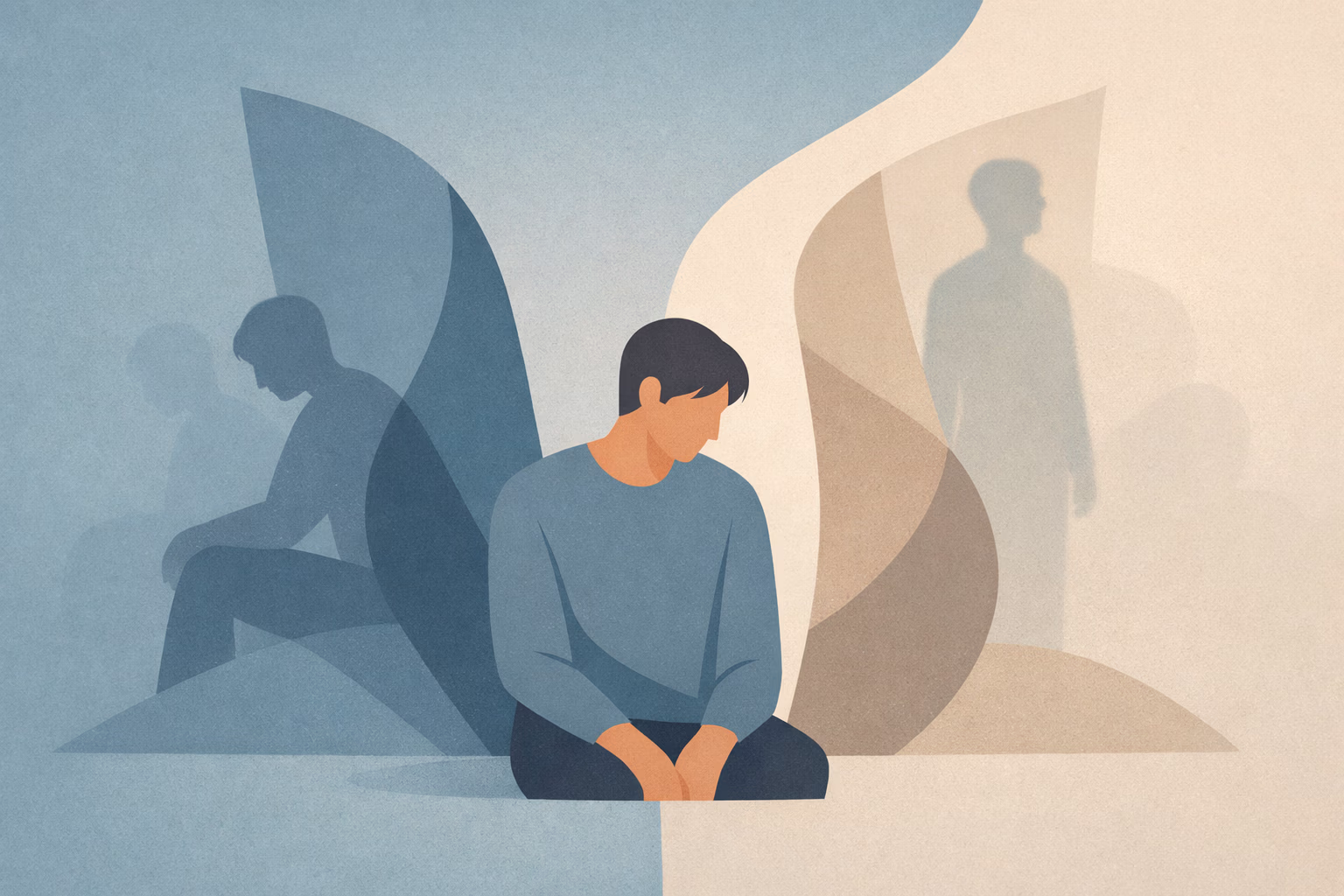 Internal conflict between old and new self