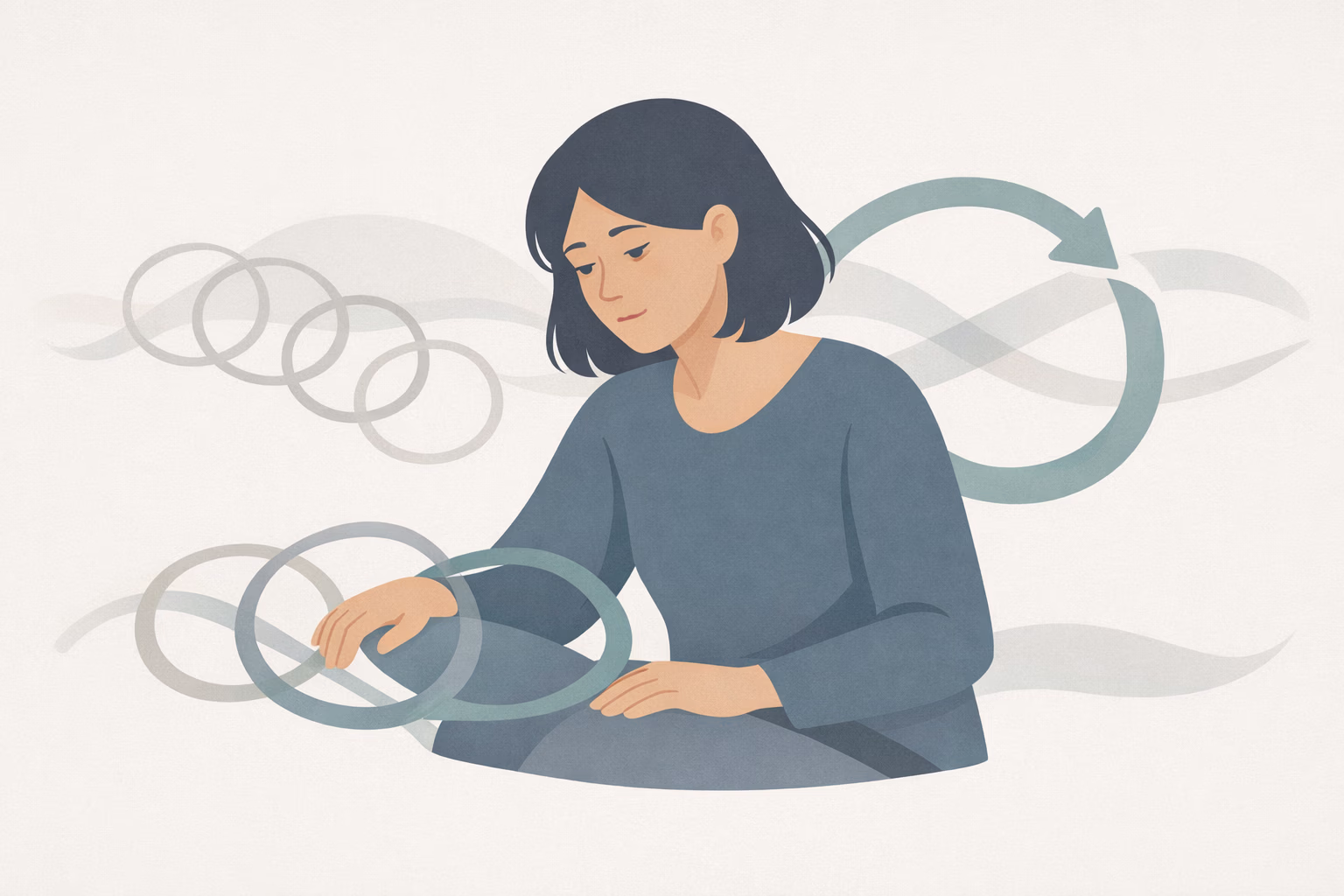 Habitual thought patterns and emotional loops