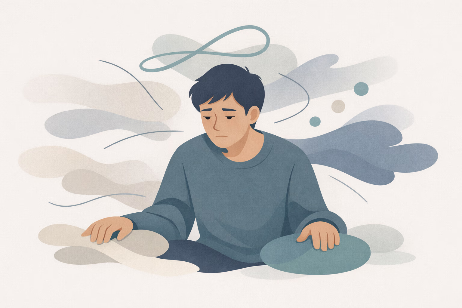 Internal mental chaos and fragmented thoughts