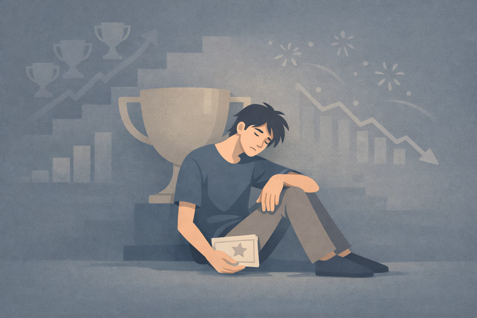 Burnout from chasing achievement highs