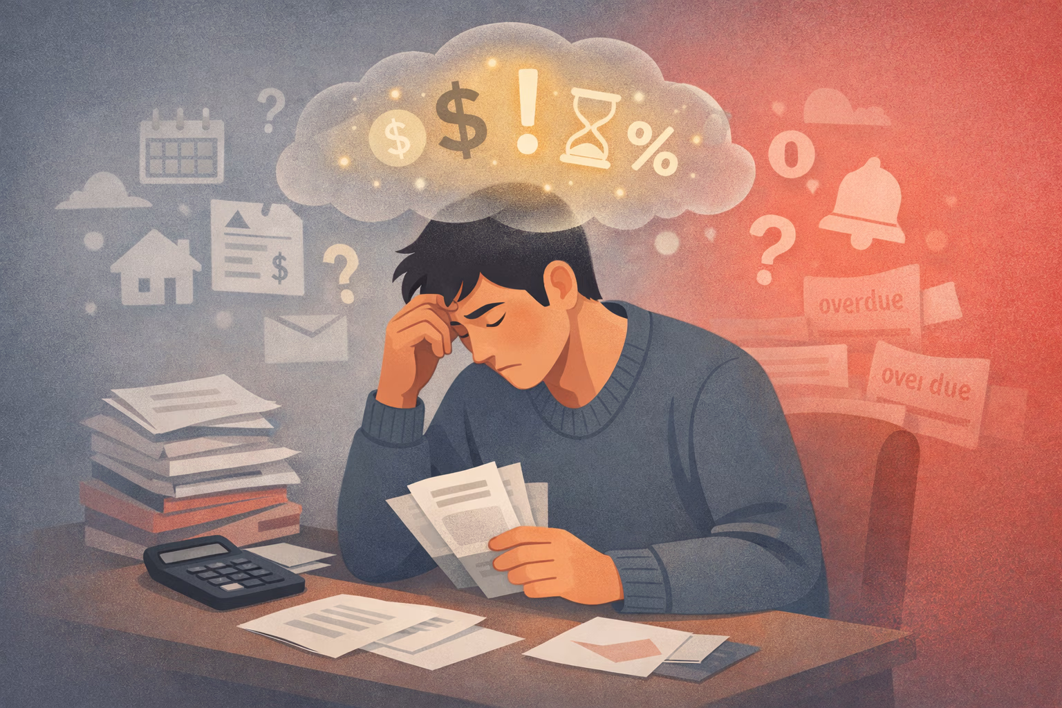 Debt stress hidden cognitive load