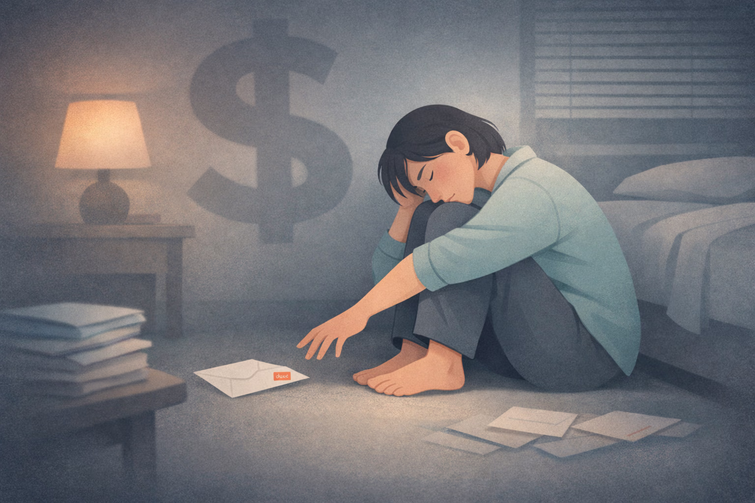 Financial avoidance freeze response