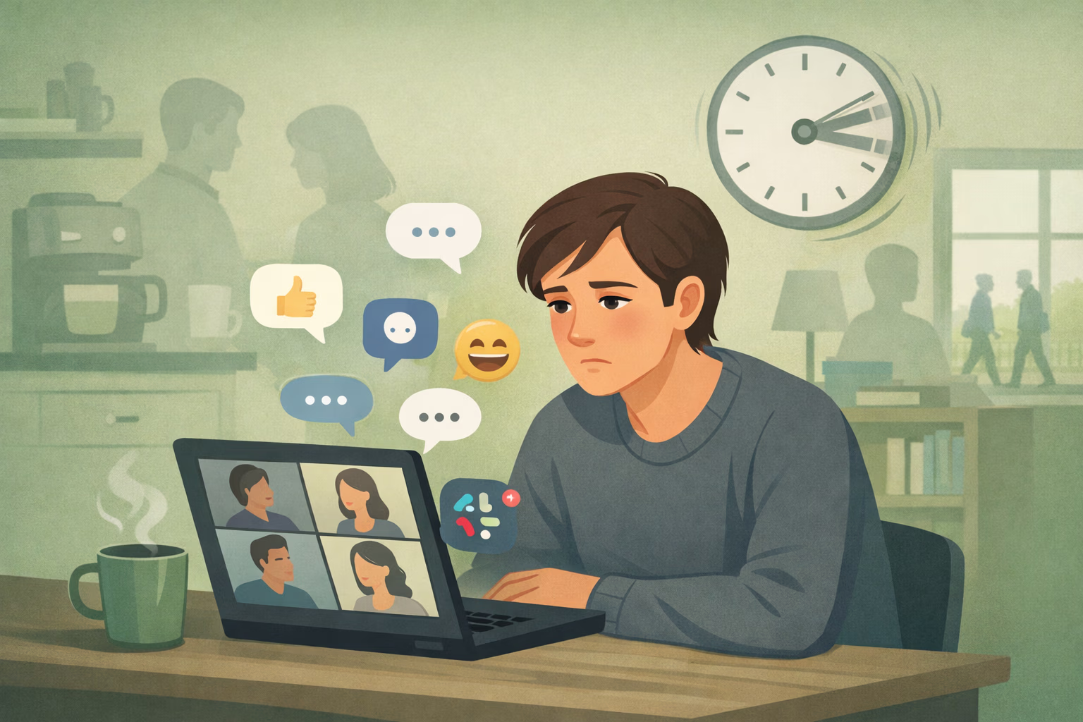 Remote work isolation social signal loss