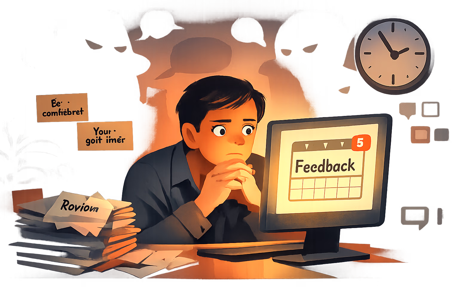 Performance review anxiety evaluation fear