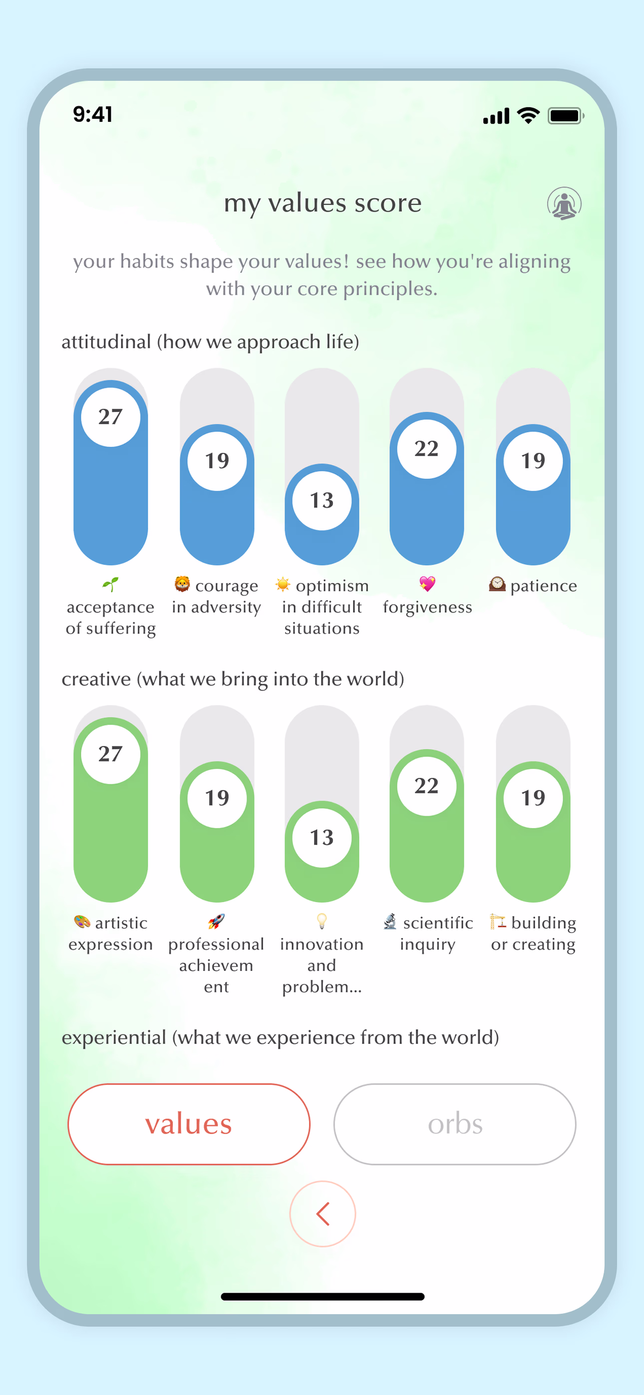 DojoWell app interface